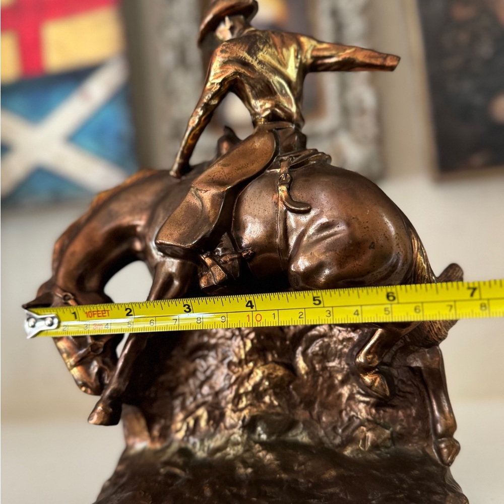 Gladys Brown Edwards Dodge Bronco Buster Cowboy Bookend 1947 –‎ As Is - Picture 13 of 14